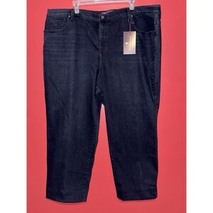 NWT Gloria Vanderbilt Amanda Jeans 24W Short Tapered Leg Classic Rise Stretch